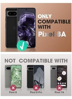 SupCase For Google Pixel 8A Case With Stand And Belt Clip Unicorn Beetle Pro Built In Screen Protector Military Grade Protection Heavy Duty Rugged Kickstand Phone Case For Pixel 8A Black  - Image 2