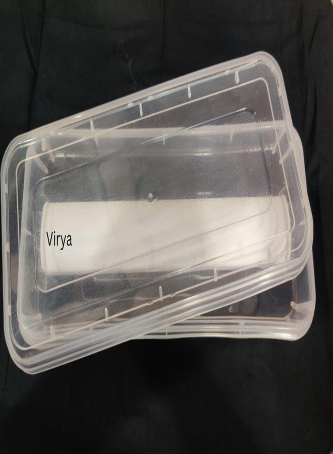 Virya Bangle Box: Adjustable Rods, Multipurpose Plastic Organizer (Clear, Large) - Image 2