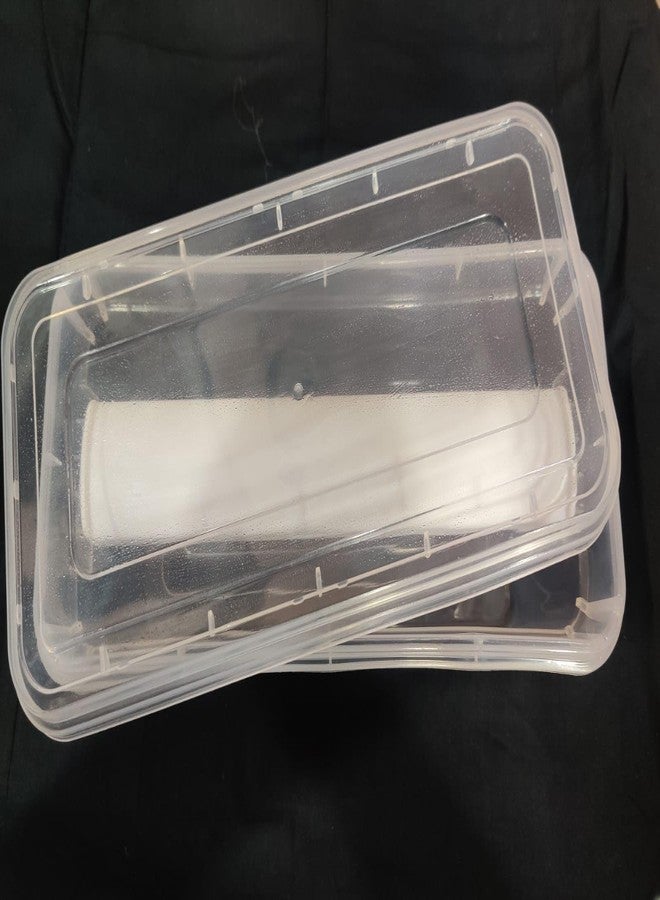Virya Bangle Box: Adjustable Rods, Multipurpose Plastic Organizer (Clear, Large) - Image 1