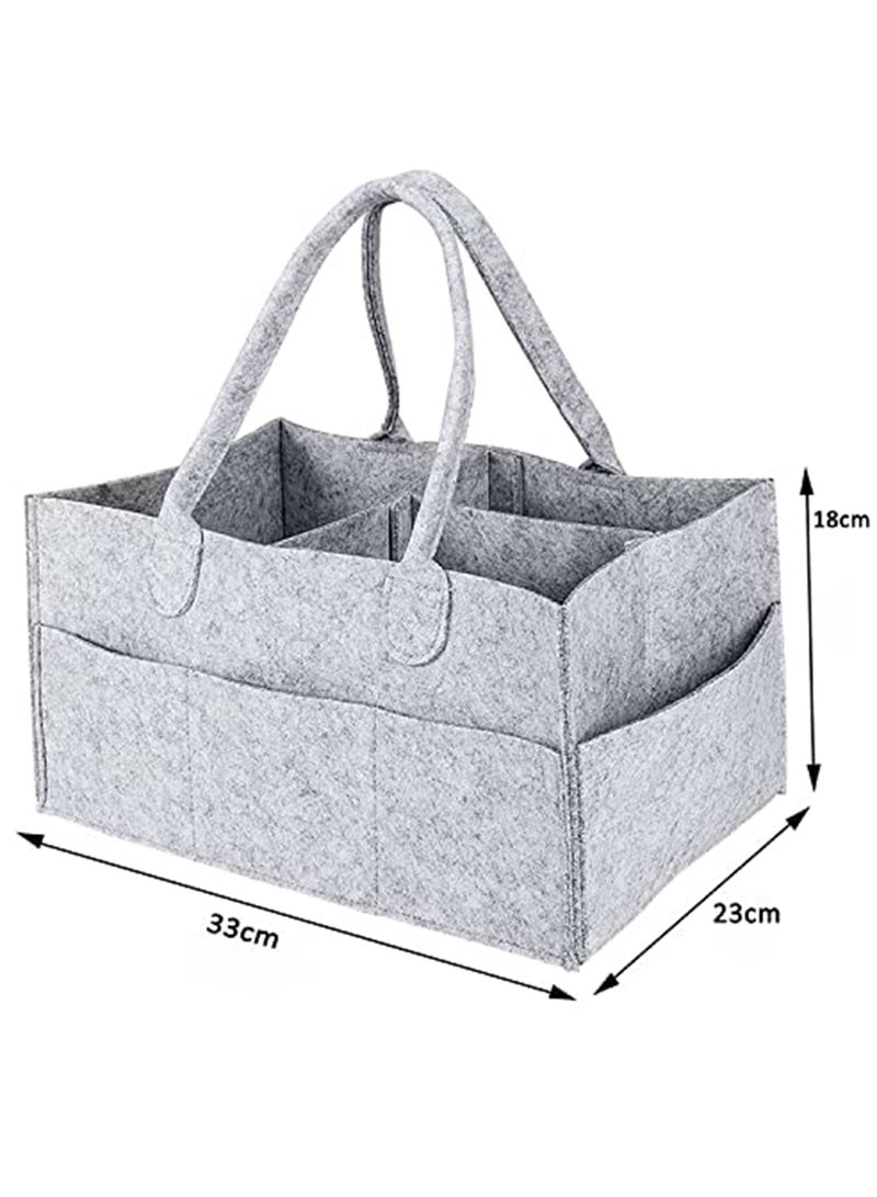 Baby Diaper Organizer Basket Nursery Diapers Table Durable Caddy Bag - Image 4