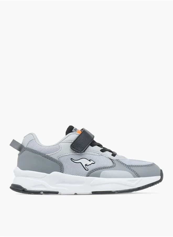 كانغاروس Boys Panelled Lace Detail Sports Shoes with Hook and Loop Closure