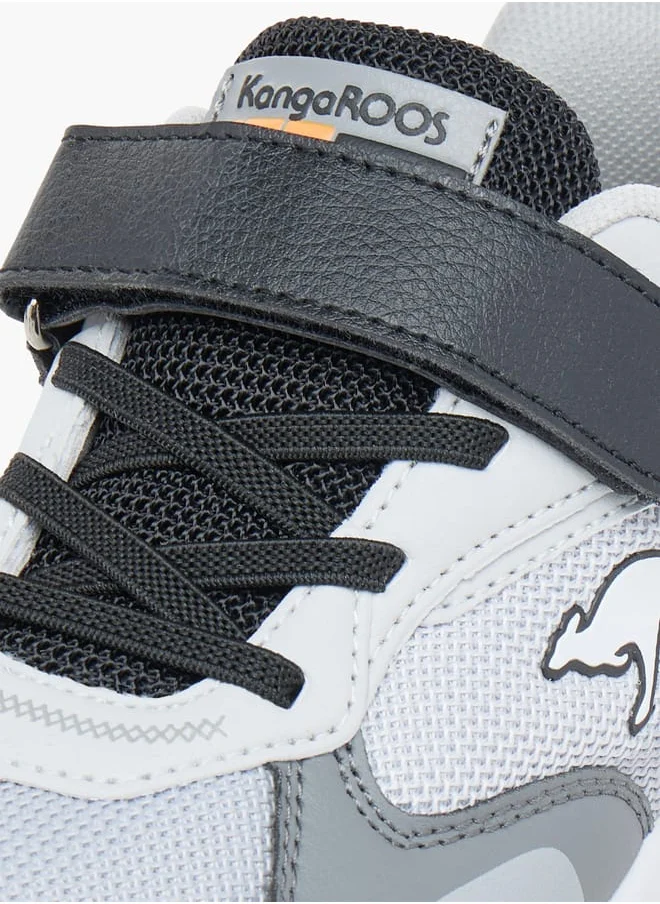 كانغاروس Boys Panelled Lace Detail Sports Shoes with Hook and Loop Closure