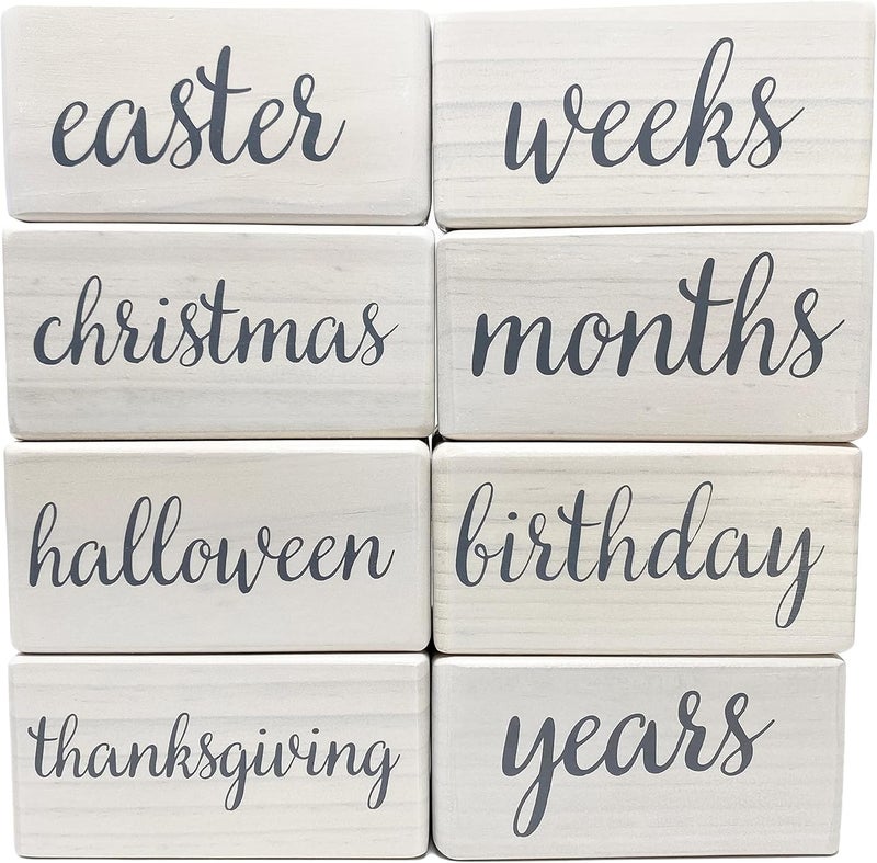 Pondering Pine Baby Milestone Blocks Set - Image 5