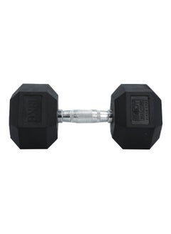 BODY SCULPTURE High-Quality Sturdy Hex Dumbbell with Rubber Coating 18 kg  - Image 1