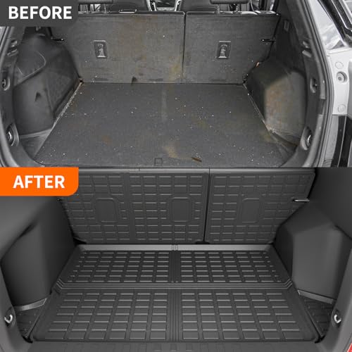 powoq Cargo Mat Compatible with 2018-2024 Chevrolet Equinox GMC Terrain Trunk Mat Backrest Trunk Liner TPE Cargo Liner Replacement for 2018-2024 Chevy Equinox GMC Terrain Accessories - Image 3
