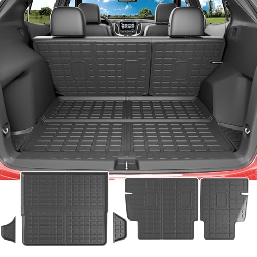 powoq Cargo Mat Compatible with 2018-2024 Chevrolet Equinox GMC Terrain Trunk Mat Backrest Trunk Liner TPE Cargo Liner Replacement for 2018-2024 Chevy Equinox GMC Terrain Accessories - Image 1