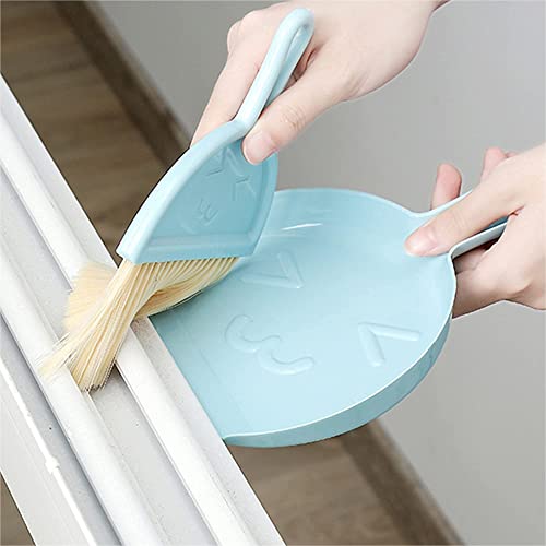 JIBOLAT 3PCS Mini Broom and Dustpan Set for Home, Car, Kitchen, Table, Kids - Durable Plastic Bristles, Handheld, Hangable, 3 Colors - Image 5