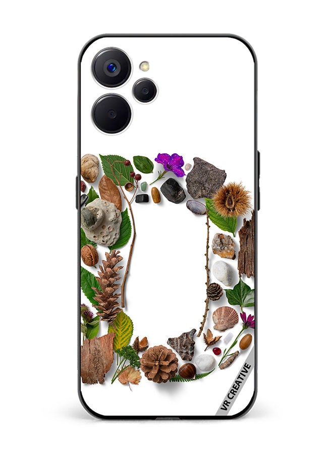 VR CREATIVE Protective Case Cover For Realme 10 5G Alphabet D Design Multicolour - Image 1