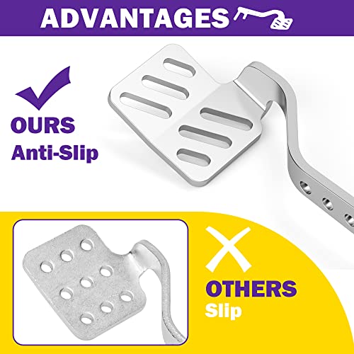 HOWBOW Go Kart Pedals with Throttle Cable, Go Cart Brake Throttle Pedal with 71" Cable for 212cc 196cc 6.5hp Road Rocket, Azusa Fun Kart, Carter, Radio Flyer Kart Cart Racing Drift Trike, Vintage Type, DIY - Image 3