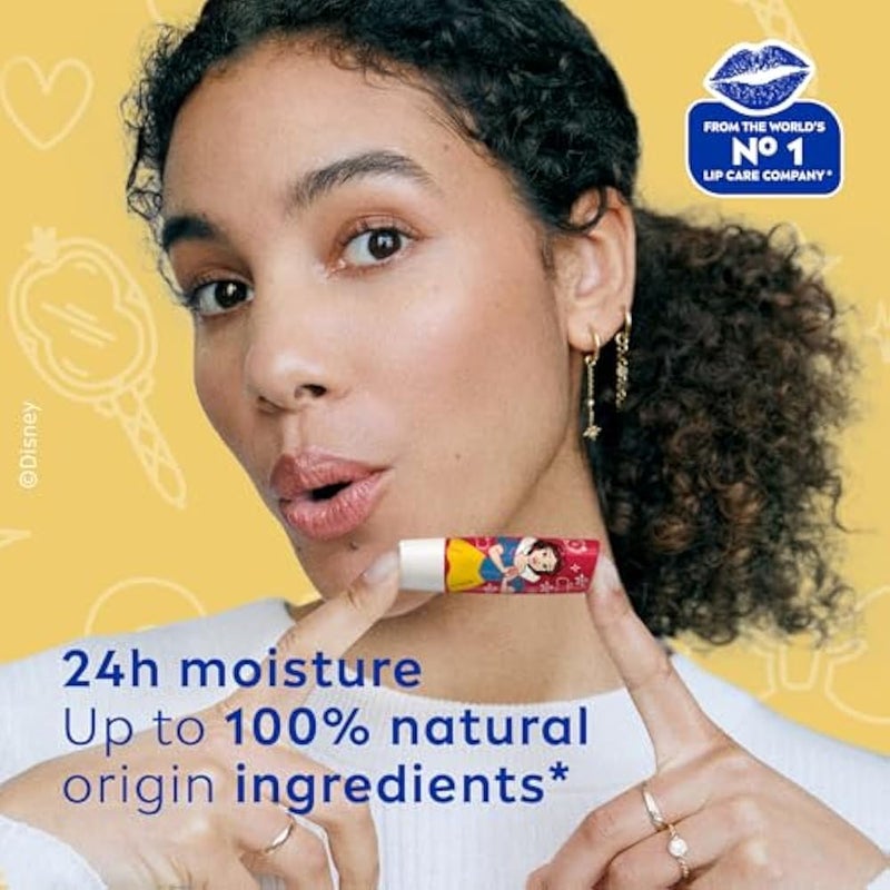 Labello Disney Princess Snow White Lip Balm for Kids, Candy Apple Dream Flavor, 24H Moisture, Caring, up to 100% Natural Origin Ingredients, for 3+ Year Kids, Vegan, 4.8g - Image 3