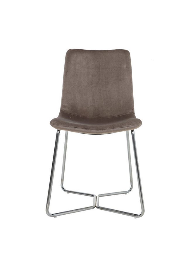 Tulip Dining Chair, Beige and Silver - pzsku/ZD0473551473B86A4E93FZ/45/_/1644385780/3a0dcbdb-9fdc-434c-8b74-1e799869f99e