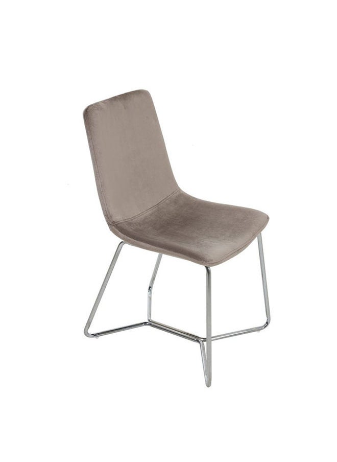 Tulip Dining Chair, Beige and Silver - pzsku/ZD0473551473B86A4E93FZ/45/_/1644385780/8ef81975-7e71-46a0-85e4-bc2a144c2589