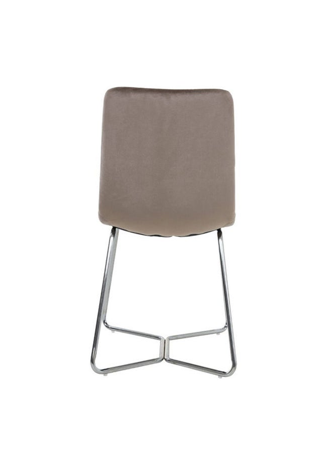 Tulip Dining Chair, Beige and Silver - pzsku/ZD0473551473B86A4E93FZ/45/_/1644385780/e1e95108-1489-4421-9897-f2fac7fcc45b