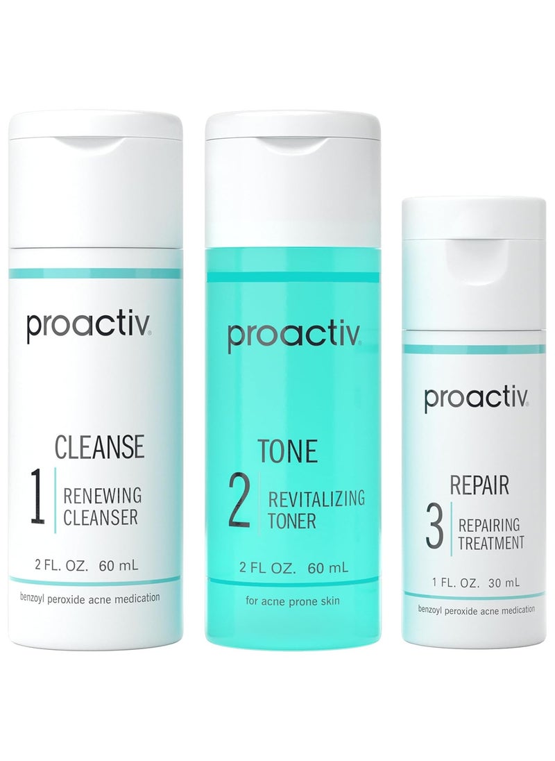 Proactiv - 3 Step Acne Treatment System, Cleanser, Toner and Repair (60+60+30) - Image 1