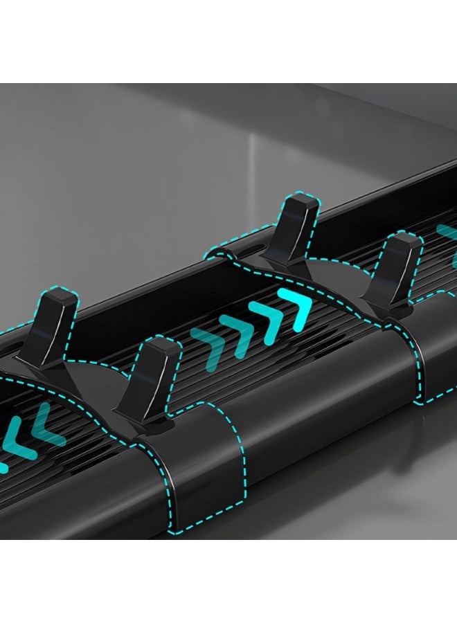 Noon East Plastic Dish Drainer Plate and Cutlery Drying Rack, Dish Rack for Home Kitchen Counter Top Organizers, 40 x 10 x 8 cm, Black - Image 4