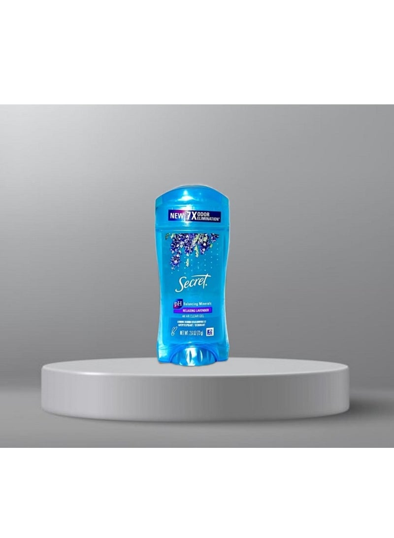 Secret 48 Hour Clear Gel Antiperspirant / Deodorant Relaxing Lavender 2.6 oz 73g - Image 3