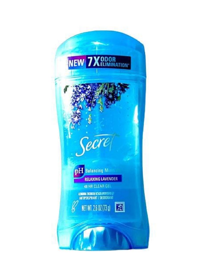Secret 48 Hour Clear Gel Antiperspirant / Deodorant Relaxing Lavender 2.6 oz 73g - Image 4