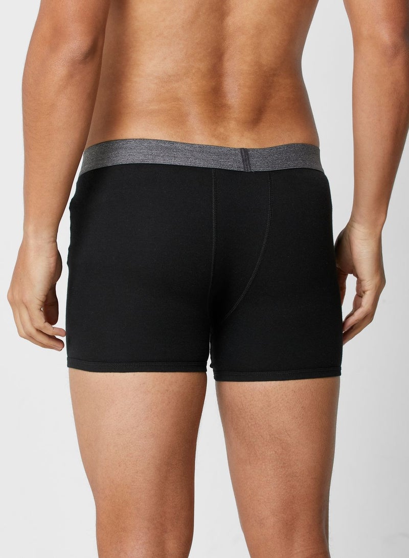 Seventy Five Basics 3 Pack Contrast Band Trunks With Antibacterial Finish  - Image 4