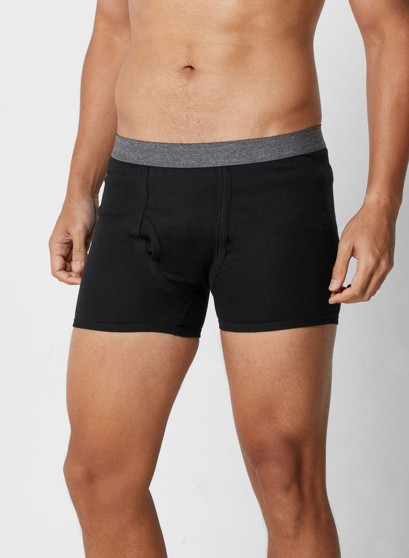 Seventy Five Basics 3 Pack Contrast Band Trunks With Antibacterial Finish  - Image 2