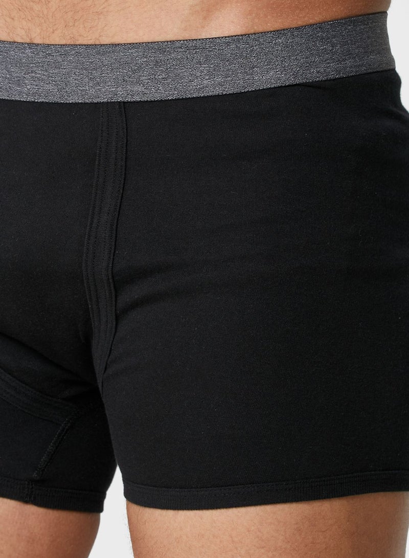 Seventy Five Basics 3 Pack Contrast Band Trunks With Antibacterial Finish  - Image 3
