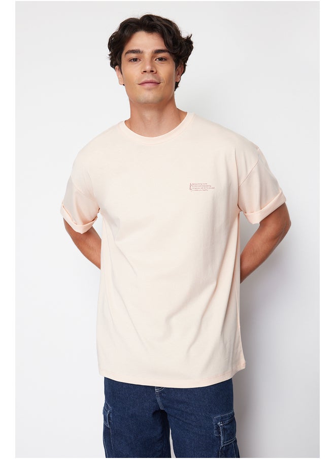 Powder Oversize 100% Cotton Crew Neck Minimal Text Printed T-Shirt TMNSS23TS00084 - pzsku/ZD0477236B65595BB1149Z/45/_/1730940040/d085c840-854c-4bdb-bac1-f13843dd75df