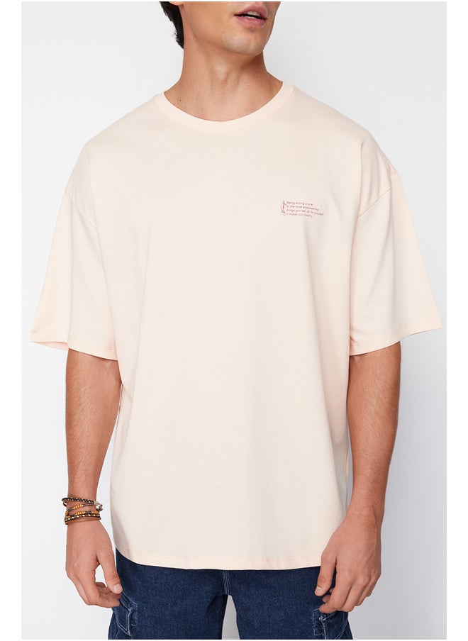 Powder Oversize 100% Cotton Crew Neck Minimal Text Printed T-Shirt TMNSS23TS00084 - pzsku/ZD0477236B65595BB1149Z/45/_/1730940042/416e19ff-6251-4b37-b423-490b49889a99