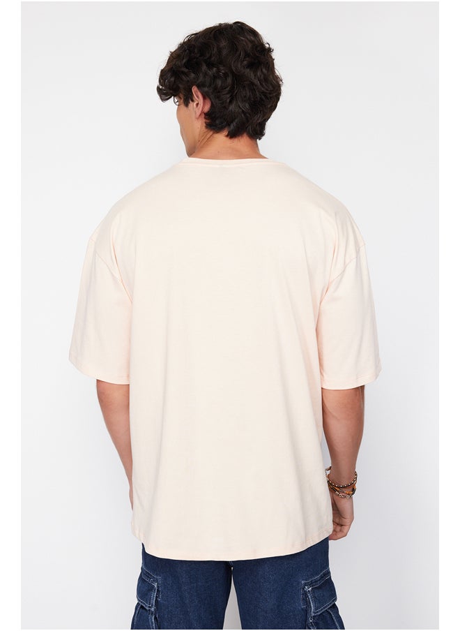 Powder Oversize 100% Cotton Crew Neck Minimal Text Printed T-Shirt TMNSS23TS00084 - pzsku/ZD0477236B65595BB1149Z/45/_/1730940044/fe53a973-186c-4b93-9fc3-dd95d87e0c86