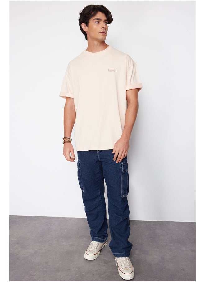 Powder Oversize 100% Cotton Crew Neck Minimal Text Printed T-Shirt TMNSS23TS00084 - pzsku/ZD0477236B65595BB1149Z/45/_/1730940045/73ad881d-0b5f-4b37-85f7-140e3aac82ea