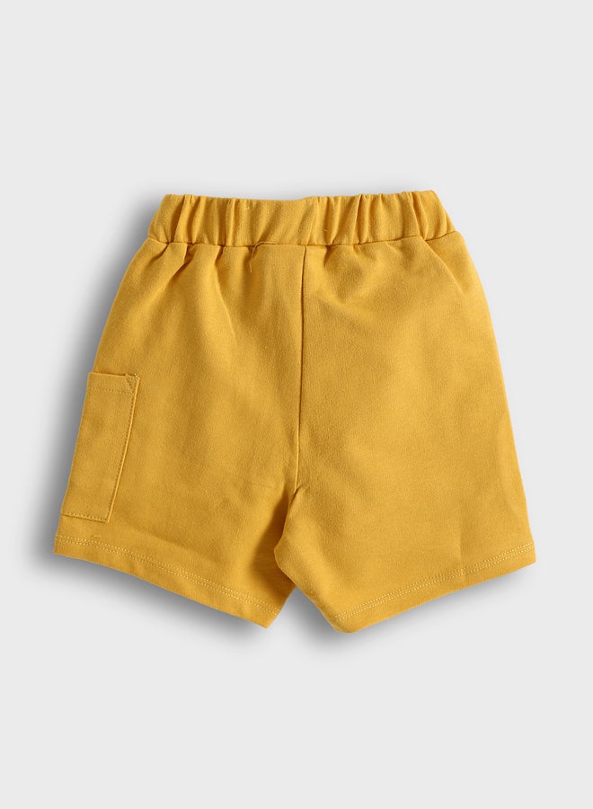 LC WAIKIKI Boys' Cotton Printed  T-Shirt and Shorts Summer Set 2 Pack - Image 3