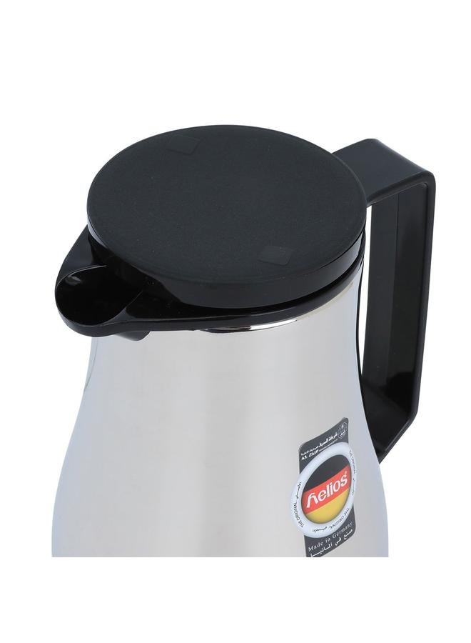 helios German Steel Thermos 0.6 Liters Silver - Image 4