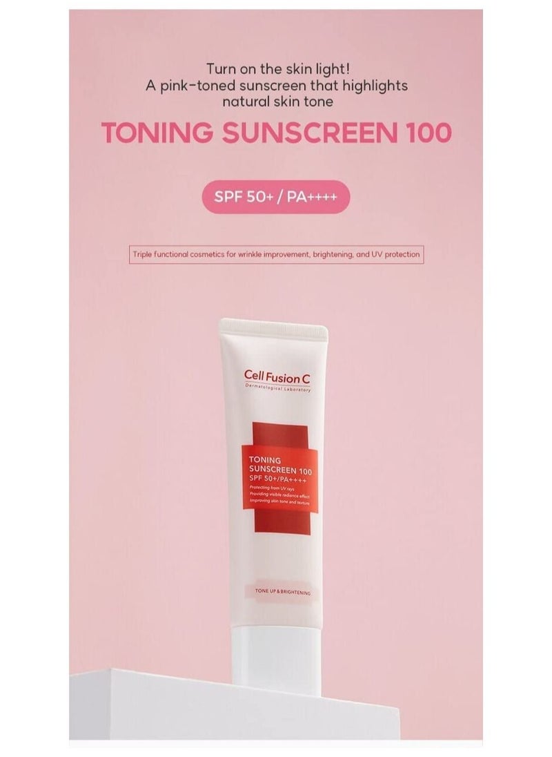 Cell Fusion C - Cell Fusion C Toning Sunscreen 100 SPF50 plus 50 ml - Image 1