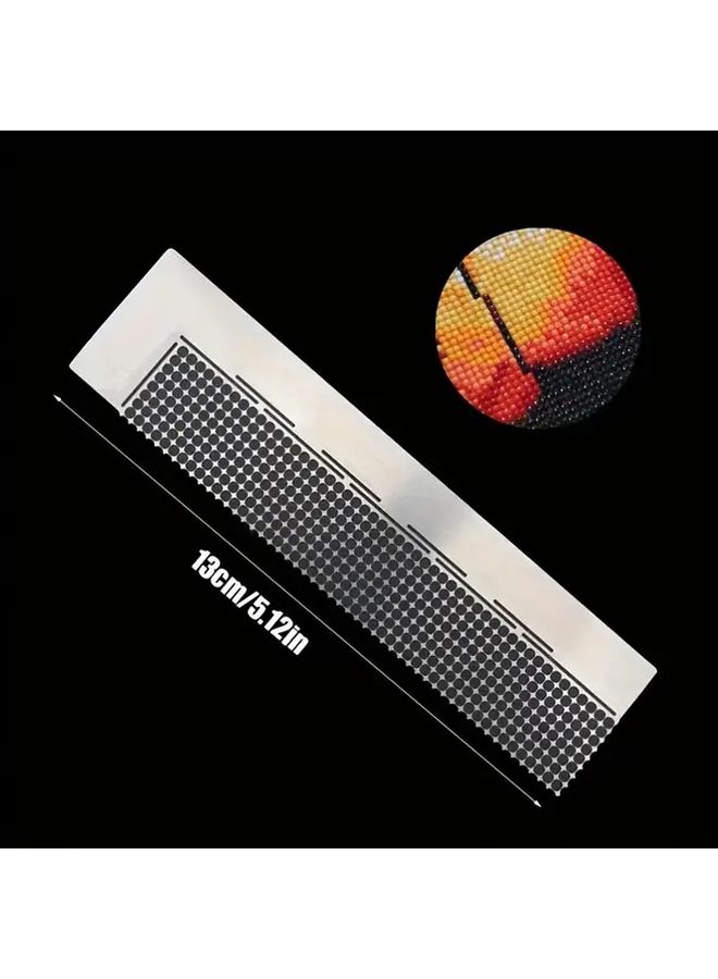 1pc Stainless Steel Embroidery Ruler For Diamond Painting Cross Stitch DIY Drawing Round Tool - Image 3
