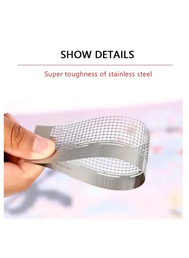 1pc Stainless Steel Embroidery Ruler For Diamond Painting Cross Stitch DIY Drawing Round Tool - Image 5