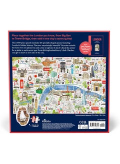London: A Puzzle for Curious Wanderers: 1000-Piece Puzzle with 20 Shaped Pieces, from Sunday Times Bestselling Author Jack Chesher @Livinglondonhistory  - Image 1
