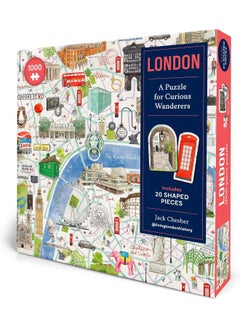 London: A Puzzle for Curious Wanderers: 1000-Piece Puzzle with 20 Shaped Pieces, from Sunday Times Bestselling Author Jack Chesher @Livinglondonhistory  - Image 2