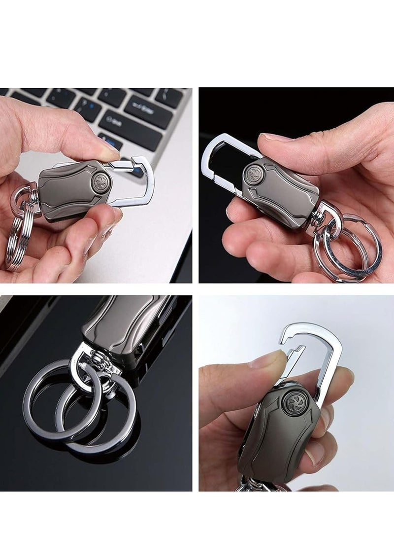 Oasisgalore Universal 360° Rotatable Keychain Holder with Clip, Bottle Opener, Carabiner for Men & Women. - Image 3