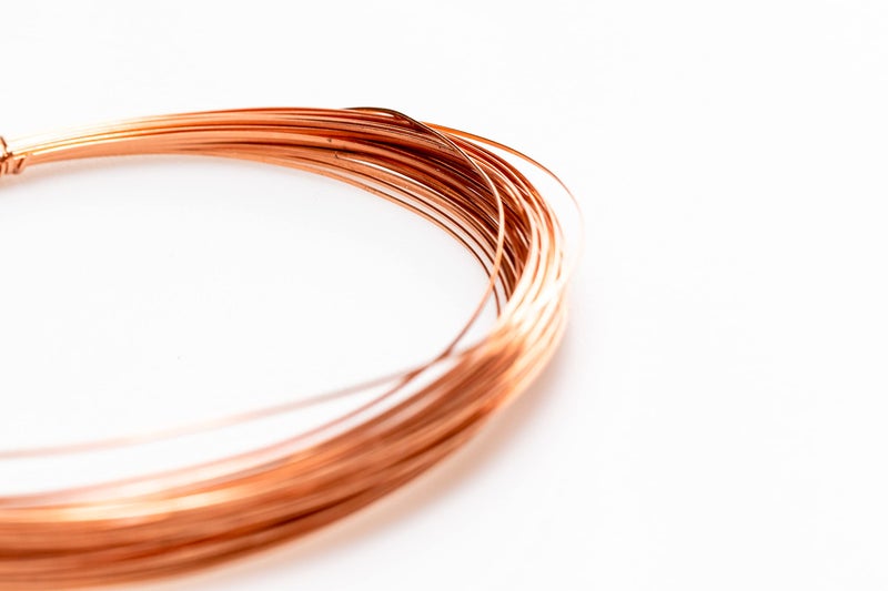 Craft Wire 20 Gauge, 99.9% Pure Copper Wire (Half Round) Dead Soft CDA #110 Made in USA - 5FT by CRAFT WIRE - Image 2