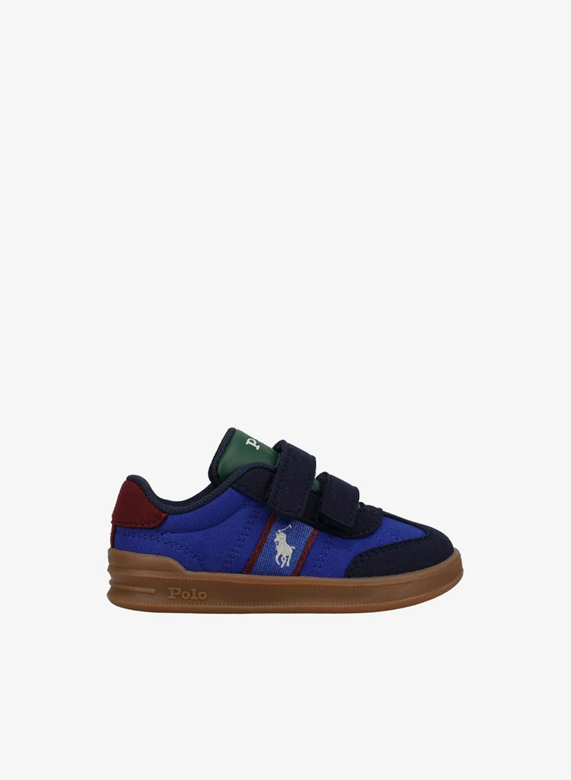 بولو رالف لورين HERITAGE COURT III T-TOE EZ Logo Embroidered Velcro Sneakers