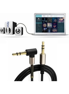 Buffer ® 3.5mm Aux Cable Jack Male to Male L Type 1 Meter Audio Transfer Cable  - Image 1