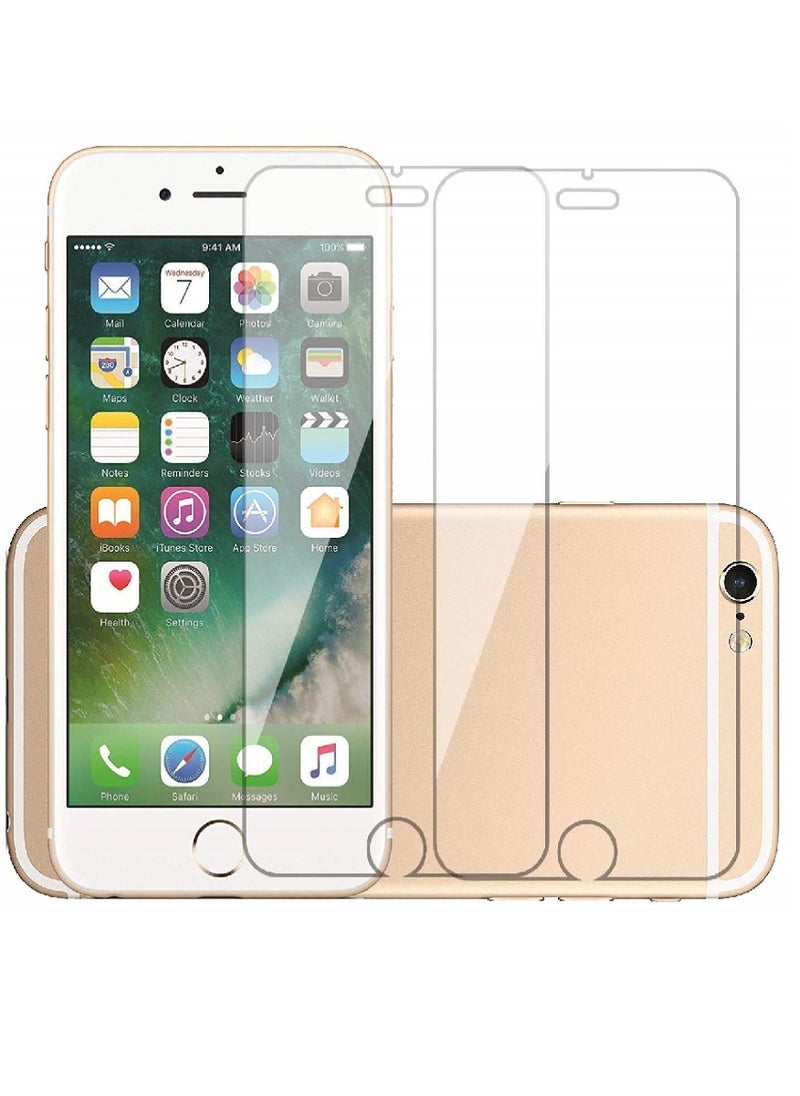 Super 2 Pieces Tempered Glass Screen Protector Clear Designed For iPhone 6 Full Screen Coverage And Bubble Free - Image 1