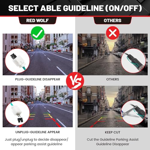 RED WOLF مقبض باب صندوق السيارة RED WOLF مع كاميرا احتياطية متوافق مع دودج رام 1500 2500 3500 من 2002-2008 - Image 4