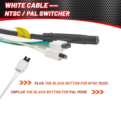 RED WOLF مقبض باب صندوق السيارة RED WOLF مع كاميرا احتياطية متوافق مع دودج رام 1500 2500 3500 من 2002-2008 - Image 5