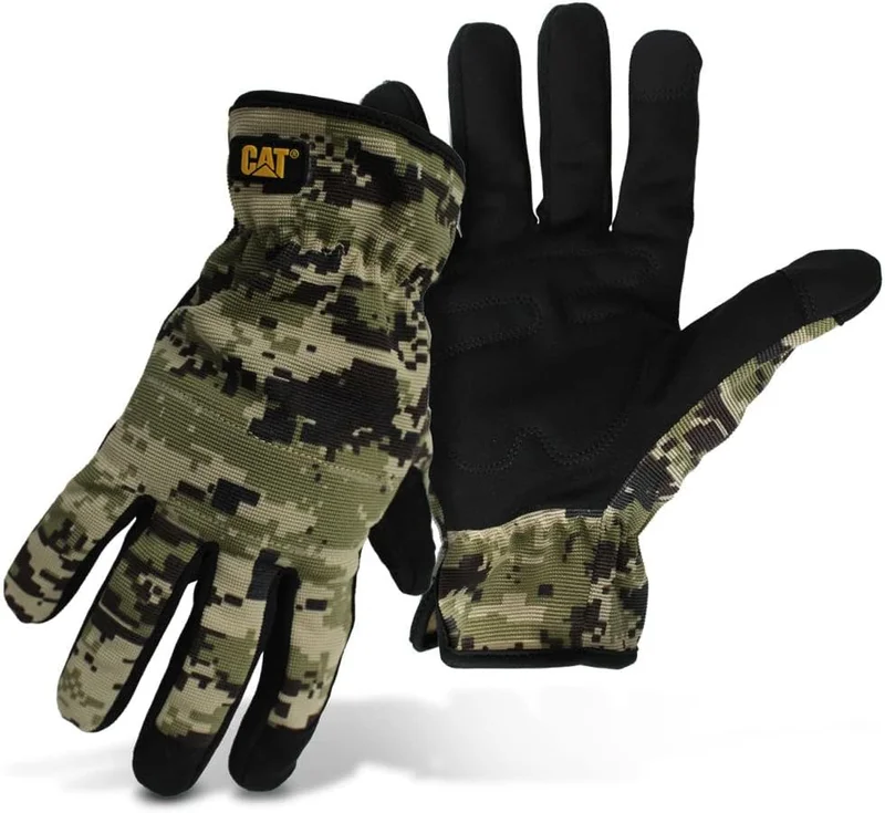 كاتربلر Camouflage Work Gloves - XL