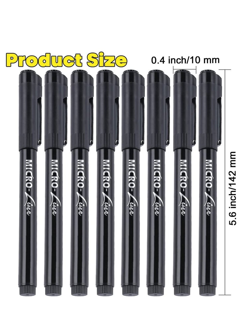 Generic - Calligraphy Brush Pen, Hand Lettering Pens, Art Markers Pens for Beginners Writing, Sketching, Drawing, Illustration, Scrapbooking, Journaling, Black Ink Pen Set, 8 Sizes - Image 1