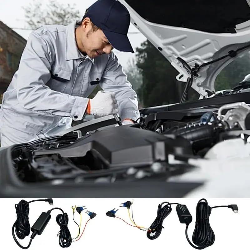 BLUHAWK Car Dash Camera Hardwire Kit Type-C Output | 12V/24V to 5V Converter | Low Voltage Protection | Suitable for All Cars, SUVs, Trucks – Dash Cam Power Adapter Set - Image 5