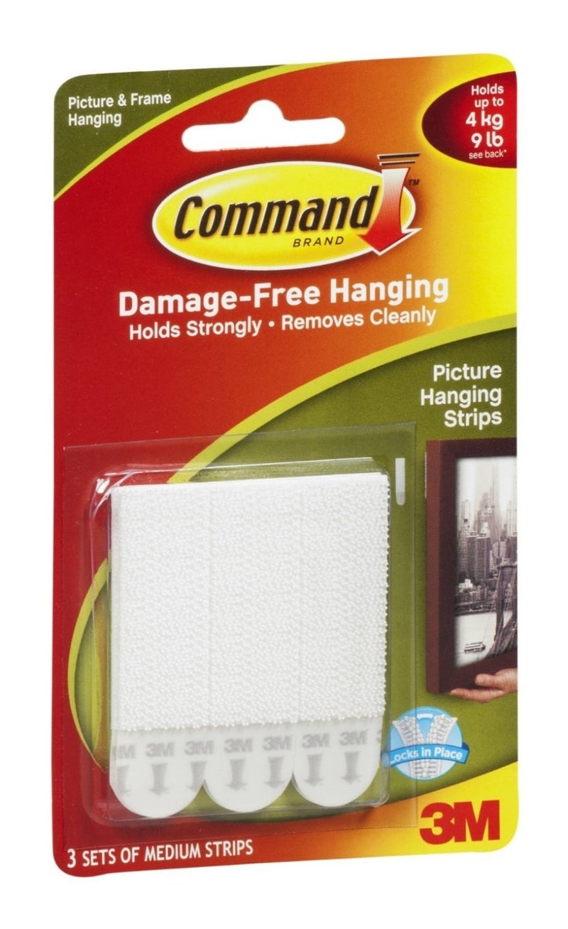 Command Strips 17201 Medium Command™ Adhesive Removable Interlocking Fasteners - Image 2