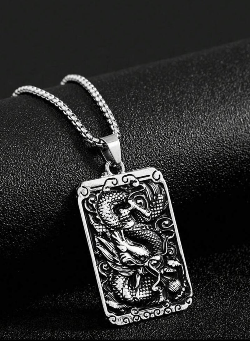 JewelryEveryday Silver Stainless Steel Necklace For Men Size 60cm - Image 4