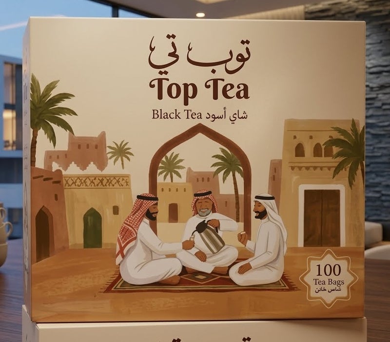 شاي اسود توب تي100كيس