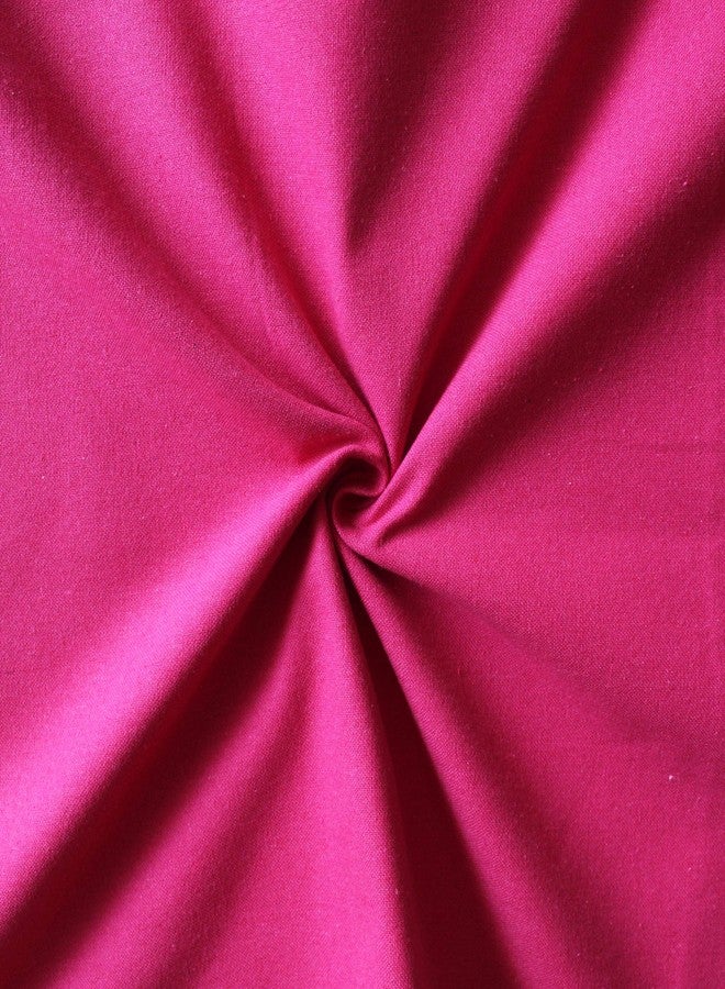 AIRWILL © Cotton Blackout and Room Darkening 9ft Long Door Curtains Pack of 1 pc. (Solid - Pink) - Image 2