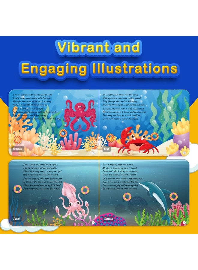 Kiddale 2-Pack Ripple In The Water And Hindi Nursery Rhyme Musical Interactive Sound Books, Multicolor for kids - Image 4